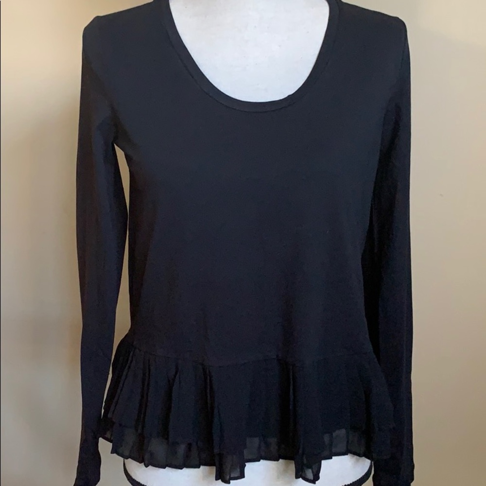 4/$20 J. Crew Long Sleeve Ruffle Top XS